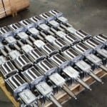 Stainless steel double acting pneumatic actuators
