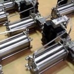 Stainless steel pneumatic actuators with switch/solenoid and ball valve