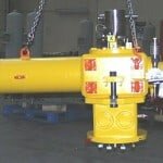 Spring return subsea actuator with ROV override