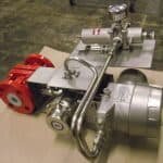 Lined ball valve with stainless controls and SMART positioner