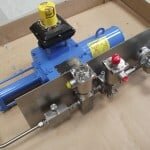 Hydraulic spring return actuator with control panel