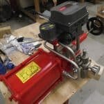 Ledeen VA series actuator with Fisher DVC6200 SIS positioner