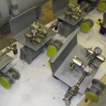 various 1″ floating ball valves with actuators and controls