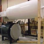 20" ANSI 150RF with spring return hydraulic actuator