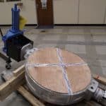36 inch butterfly with double acting hydraulic actuator