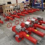 Actuator project with jack-screw override and positioners