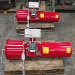 Spring return actuator with quick exhaust