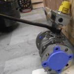 Super duplex ball valve (F55) with stainless limit switch box